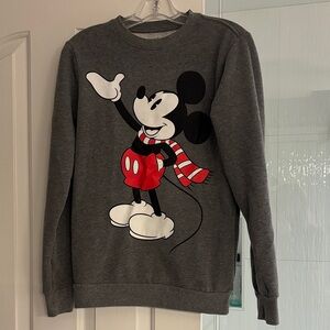 Disney Women's Charcoal Mickey Mouse Sweatshirt